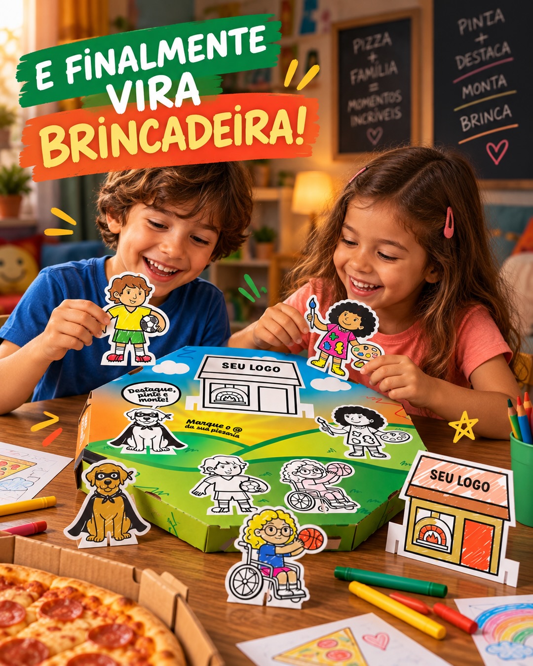 Crianças brincando com a caixa DCX